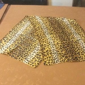 Echo leopard animal print signed scarf